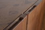 GINER Y COLOMER Buffet en Acacia et Métal 6 Portes avec Étagères - 74x220x45 cm (Couleur Naturel)